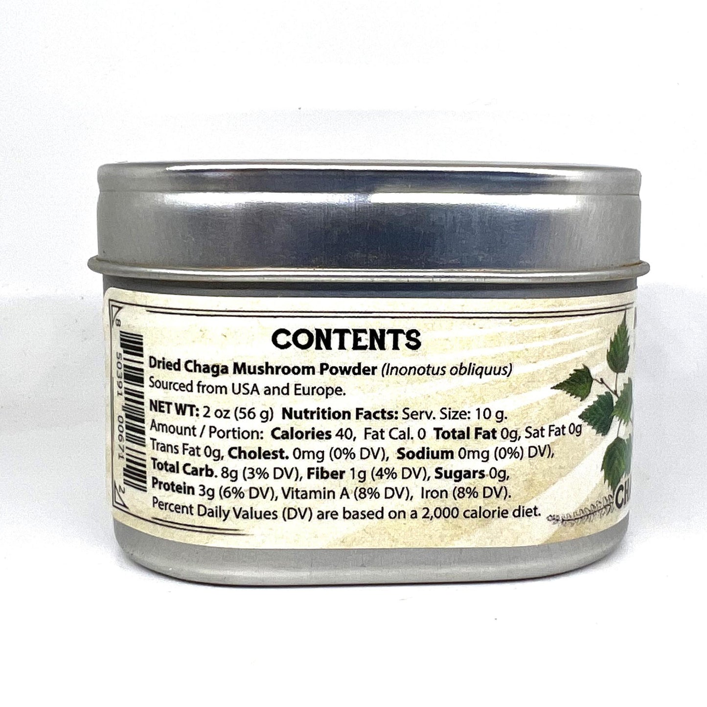 POWDERED CHAGA MUSHROOMS