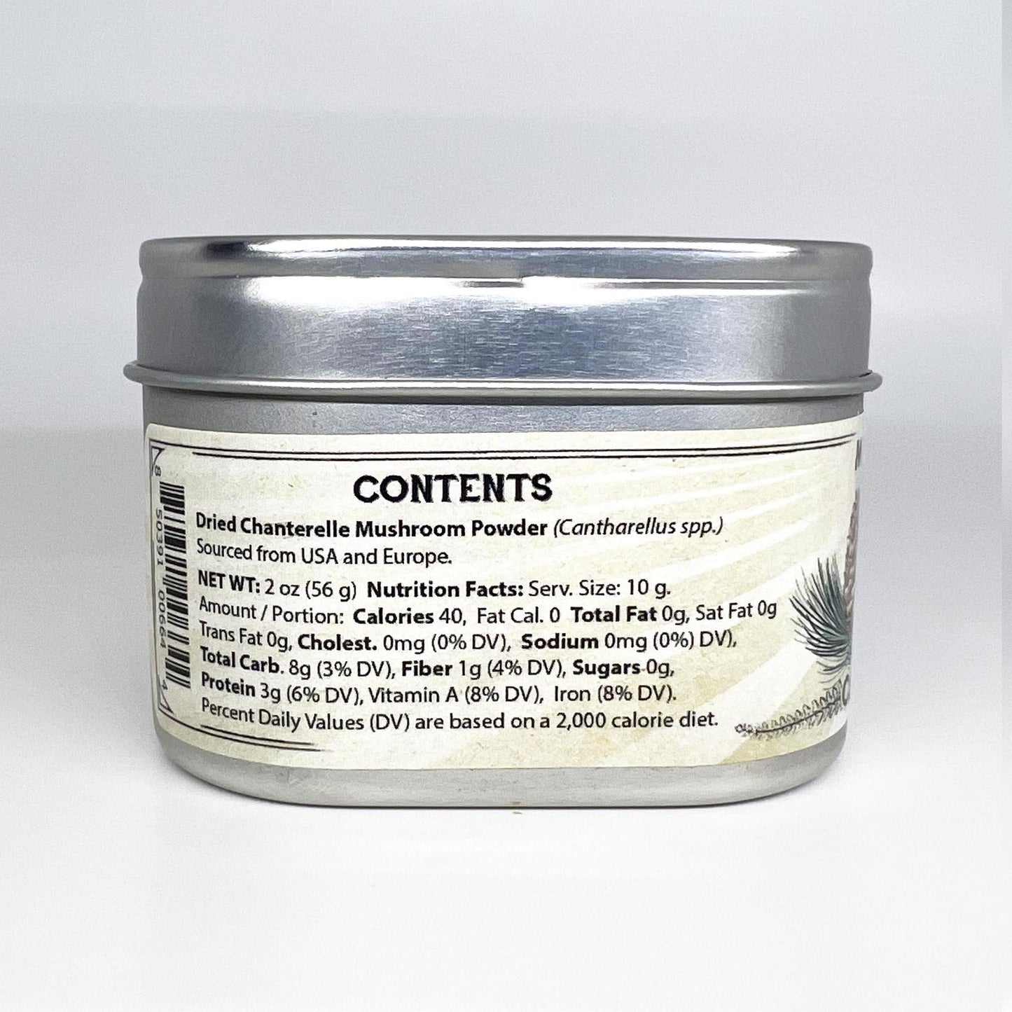 POWDERED CHANTERELLE MUSHROOMS
