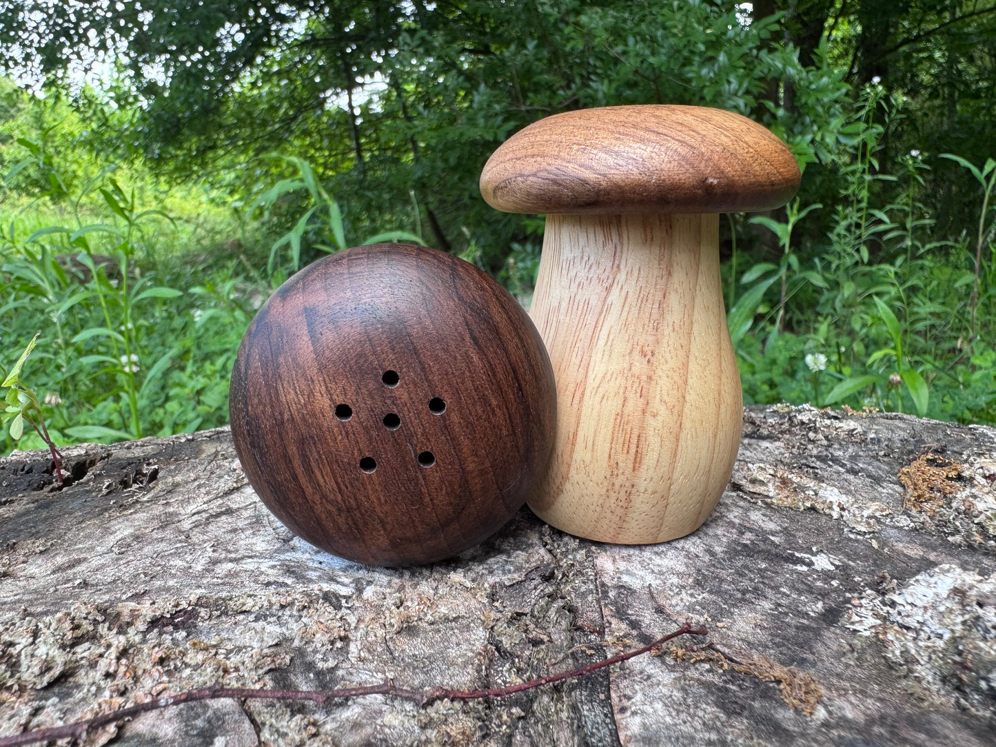 Wooden Mushroom Shaker or Toothpick Holder