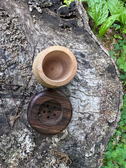 Wooden Mushroom Shaker or Toothpick Holder