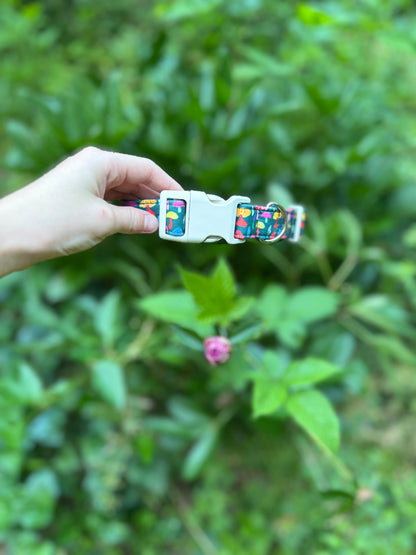 Colorful Mushroom Pet Collar