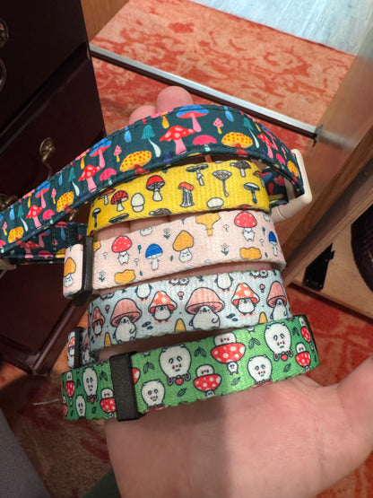 Colorful Mushroom Pet Collar