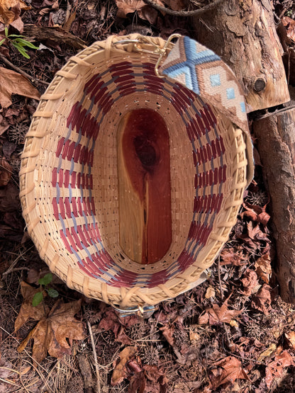 Handwoven Mushroom Foraging Basket – Large