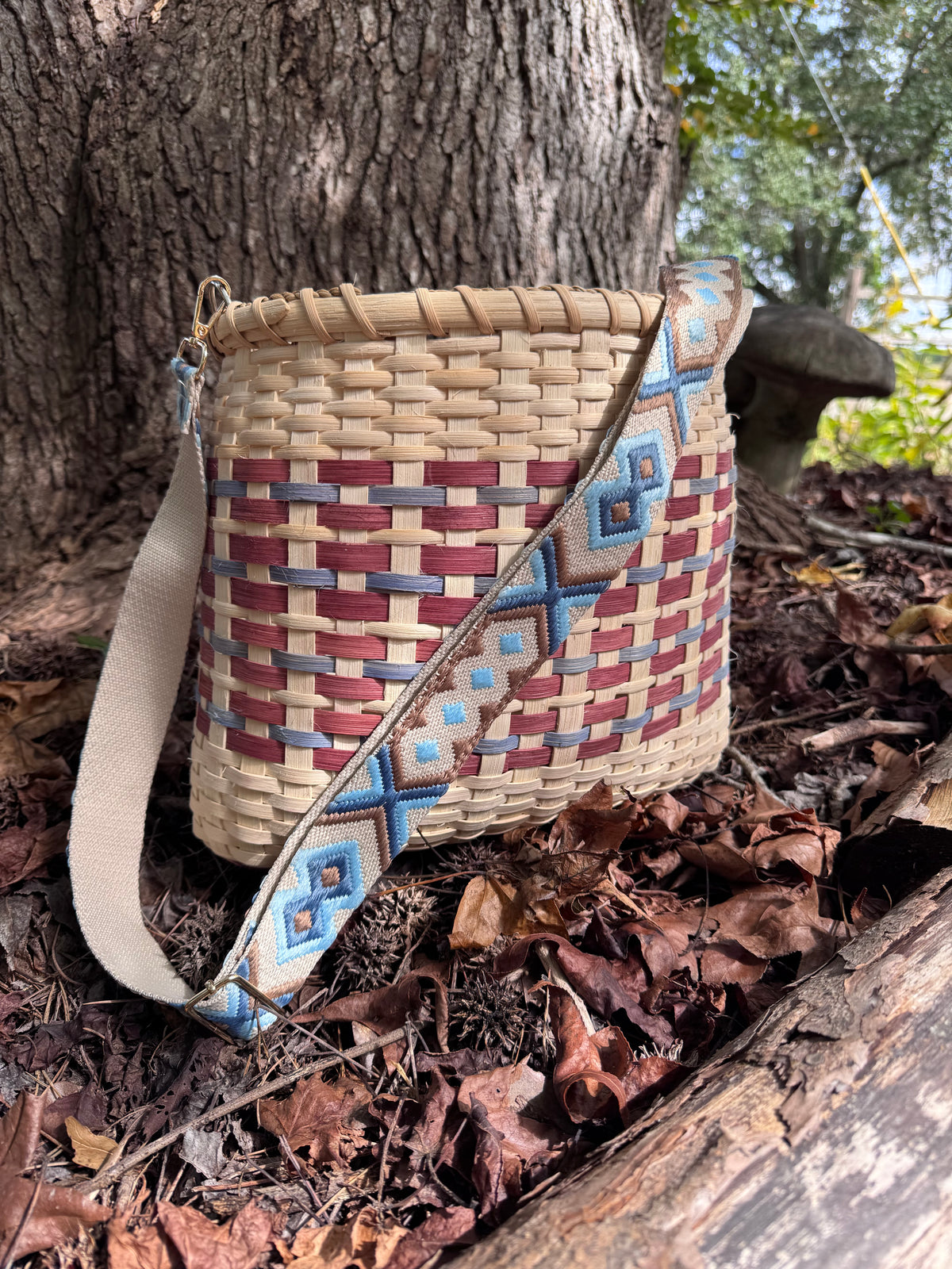 Handwoven Mushroom Foraging Basket – Large
