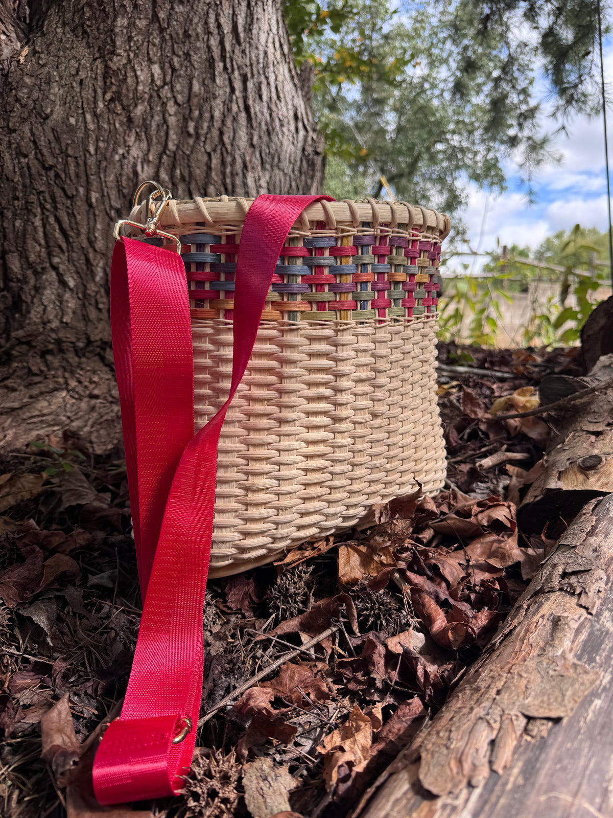 Handwoven Mushroom Foraging Basket – Large