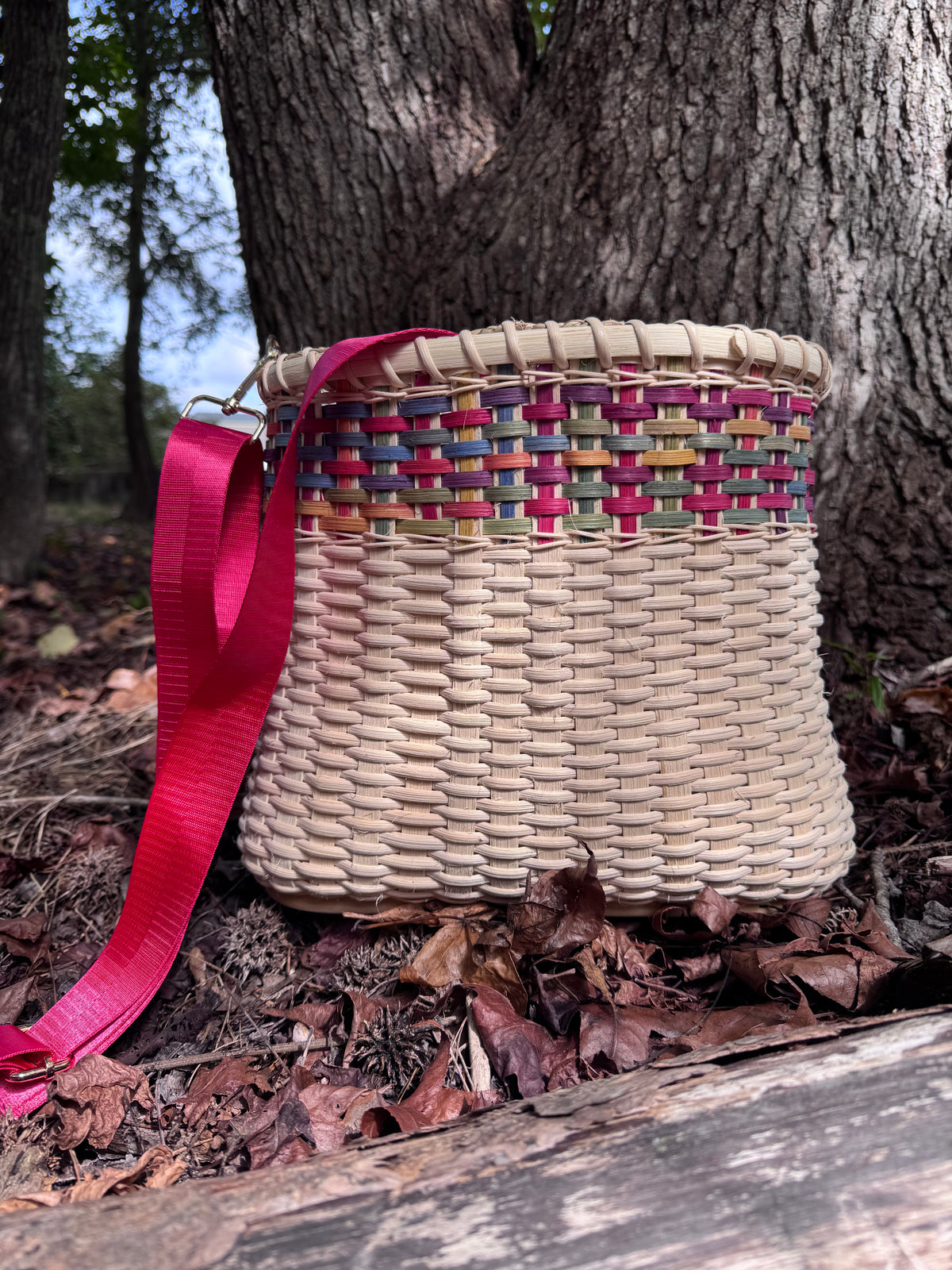 Handwoven Mushroom Foraging Basket – Large
