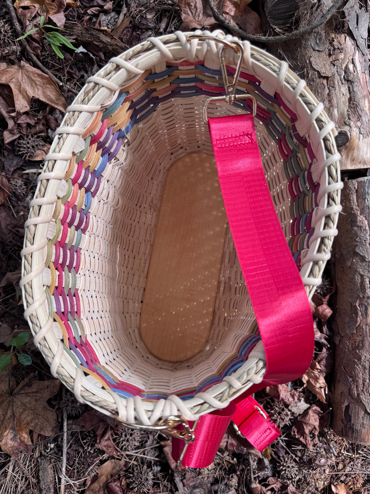 Handwoven Mushroom Foraging Basket – Large