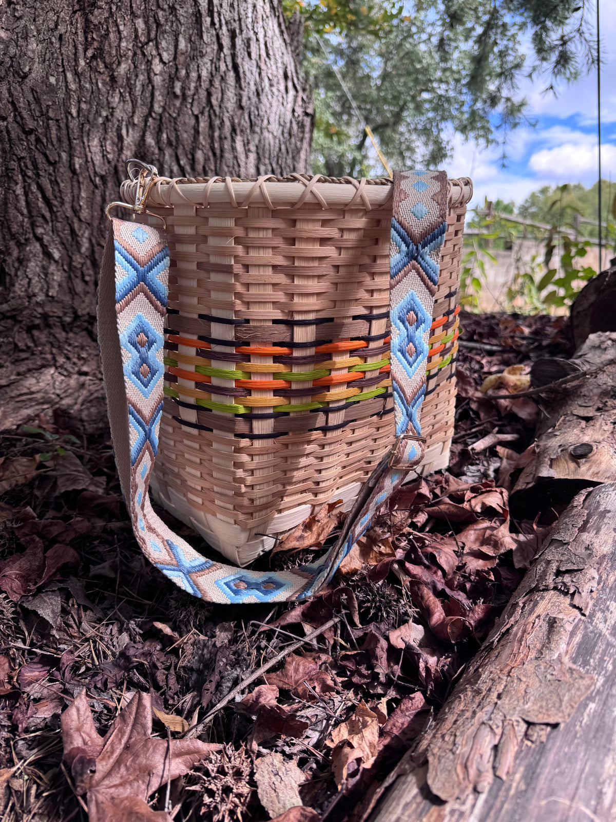 Handwoven Mushroom Foraging Basket – Large