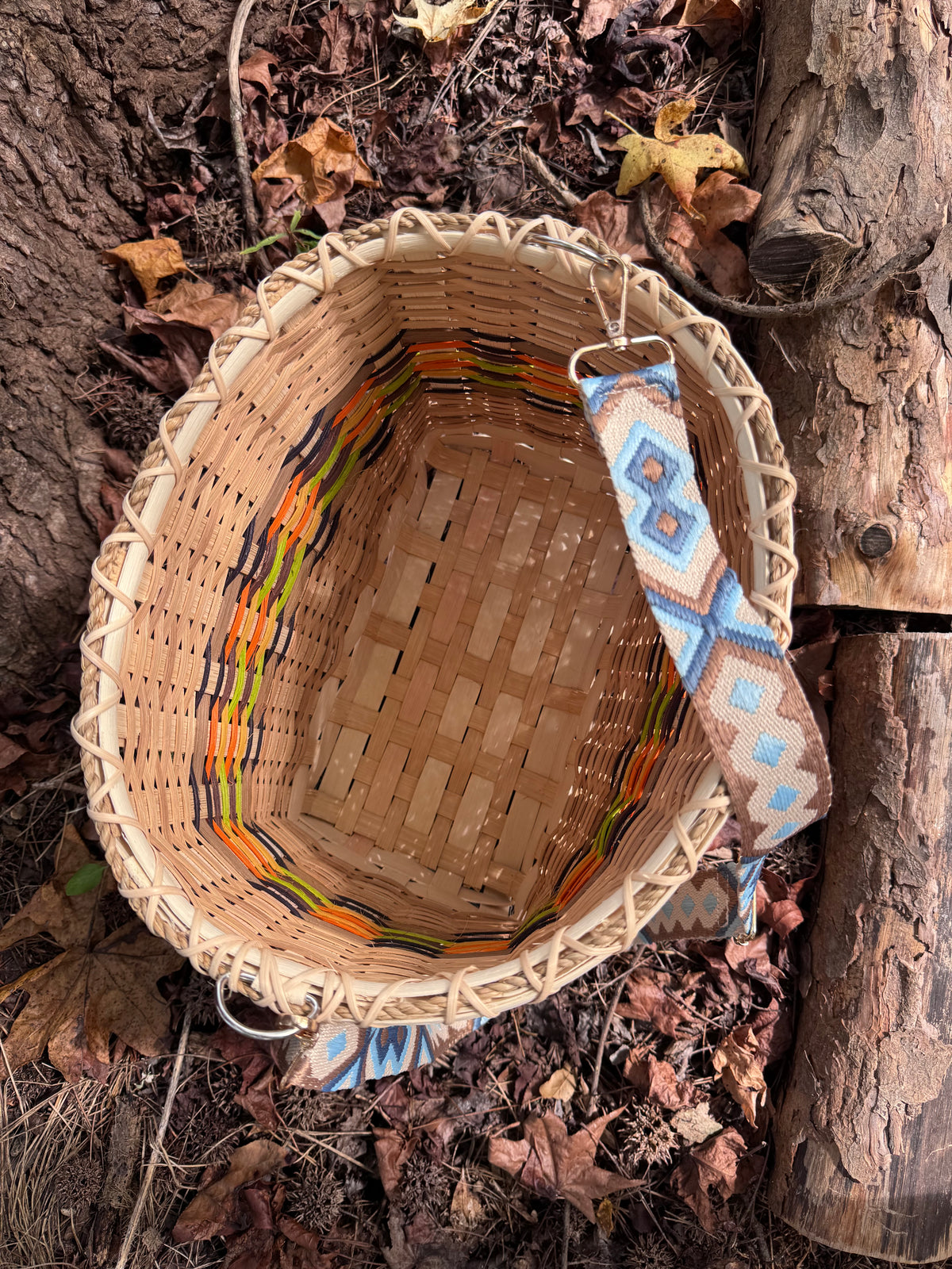 Handwoven Mushroom Foraging Basket – Large