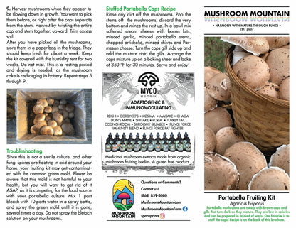 *Holiday Pre-Order* Portabella Mushroom Fruiting Kit