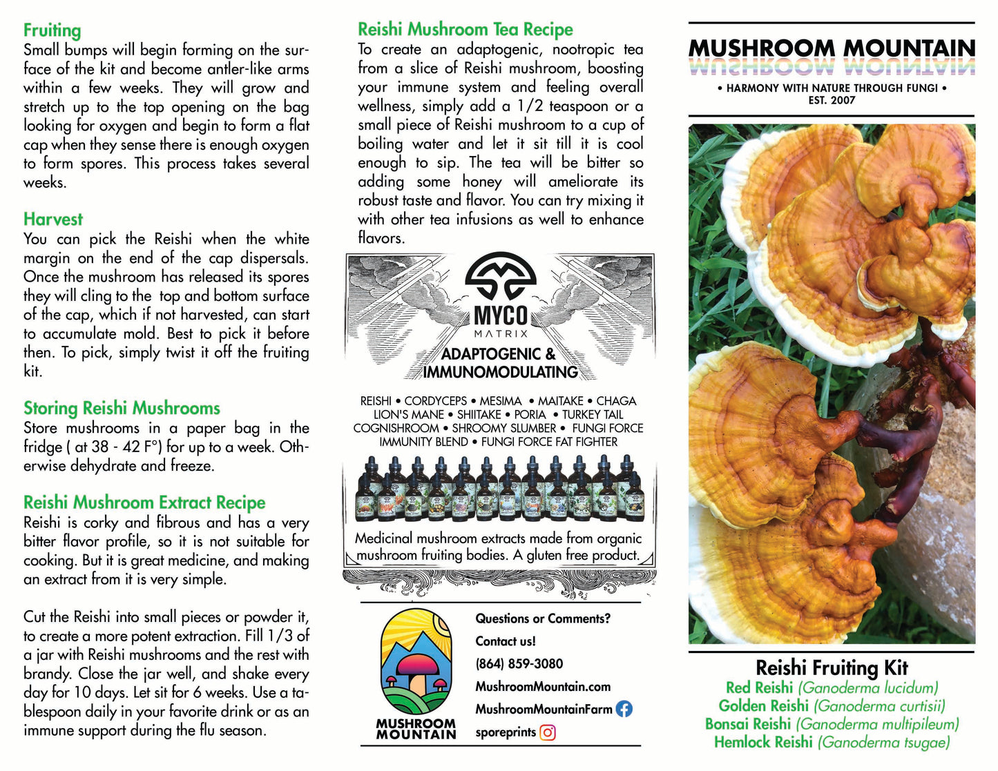 *Holiday Pre-Order* Reishi Fruiting Kit