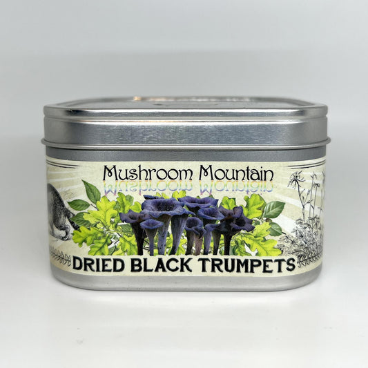 DRIED BLACK TRUMPET MUSHROOMS