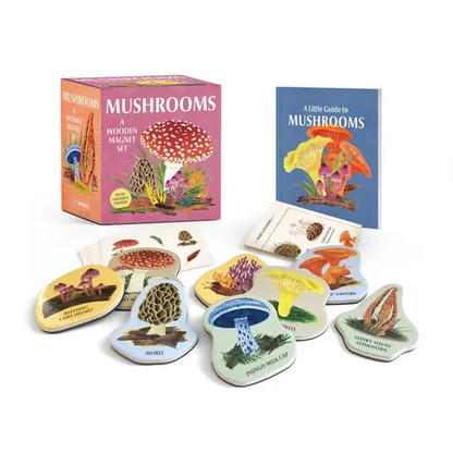Mushrooms: A Wooden Magnet Set - Paperback