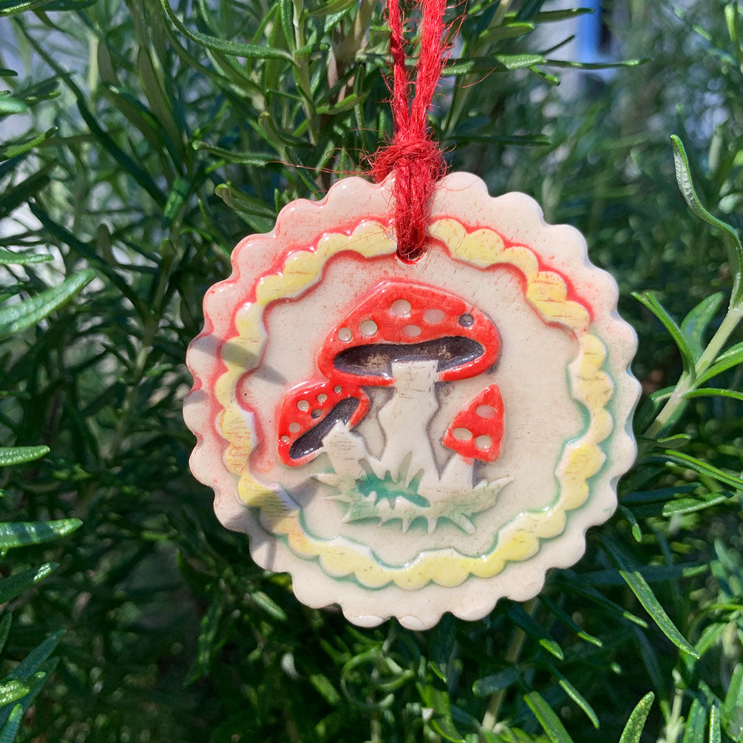 Shroomy Clay Ornament