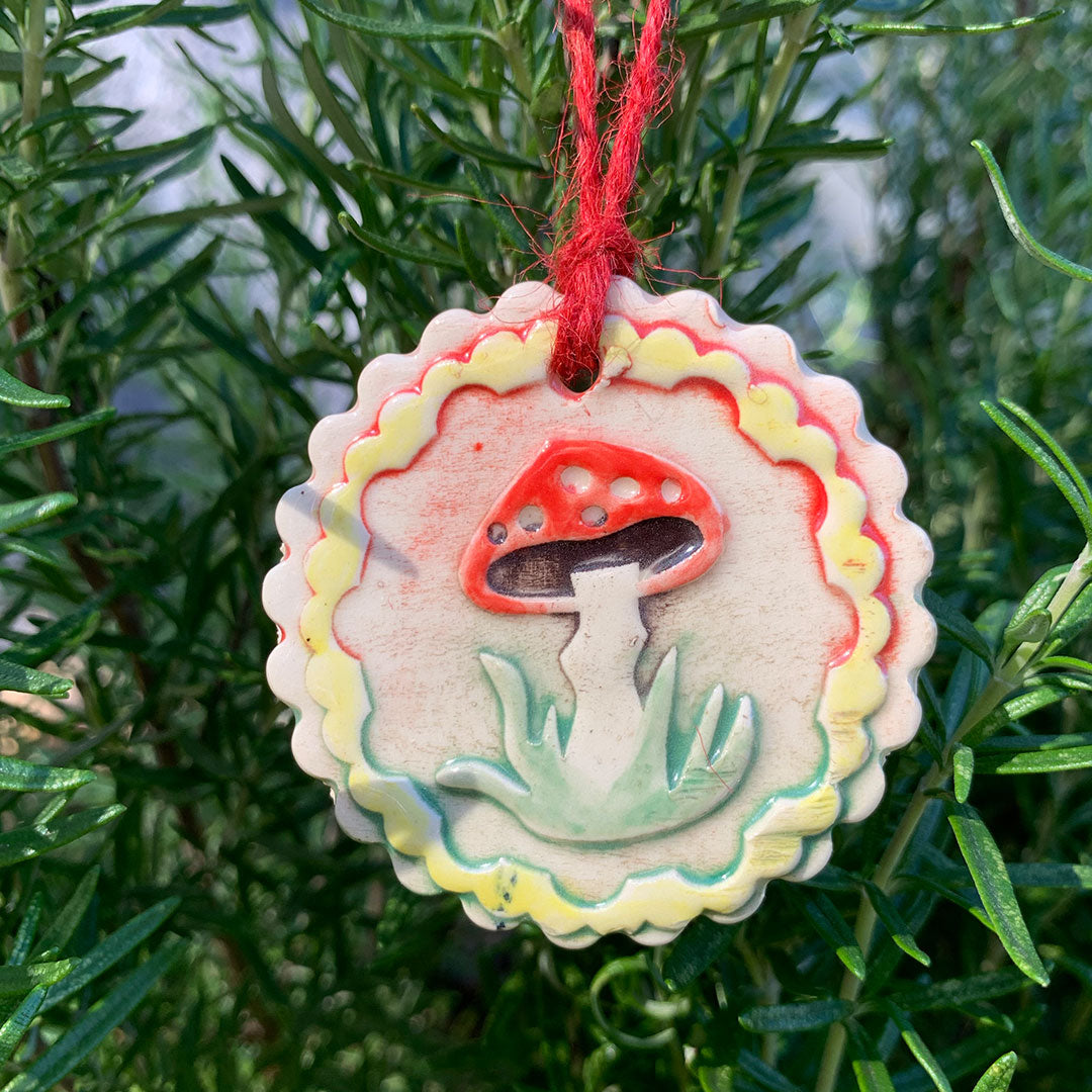 Shroomy Clay Ornament